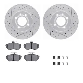 R1 Concepts WBUH1-74007 Brake Rotors - Carbon Coated - D/S W/ Optimum Oe Pads & Hdw